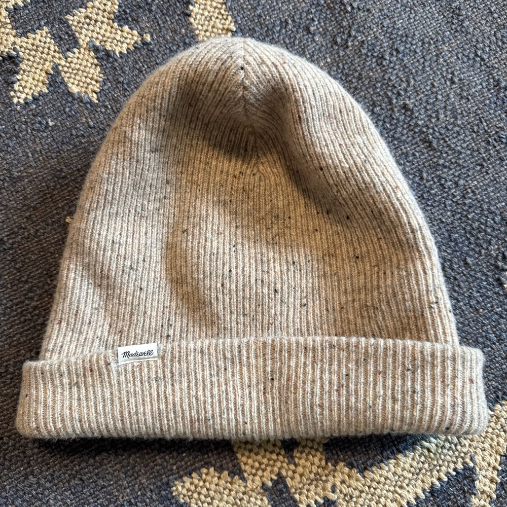 Madewell Oatmeal Knit Beanie
